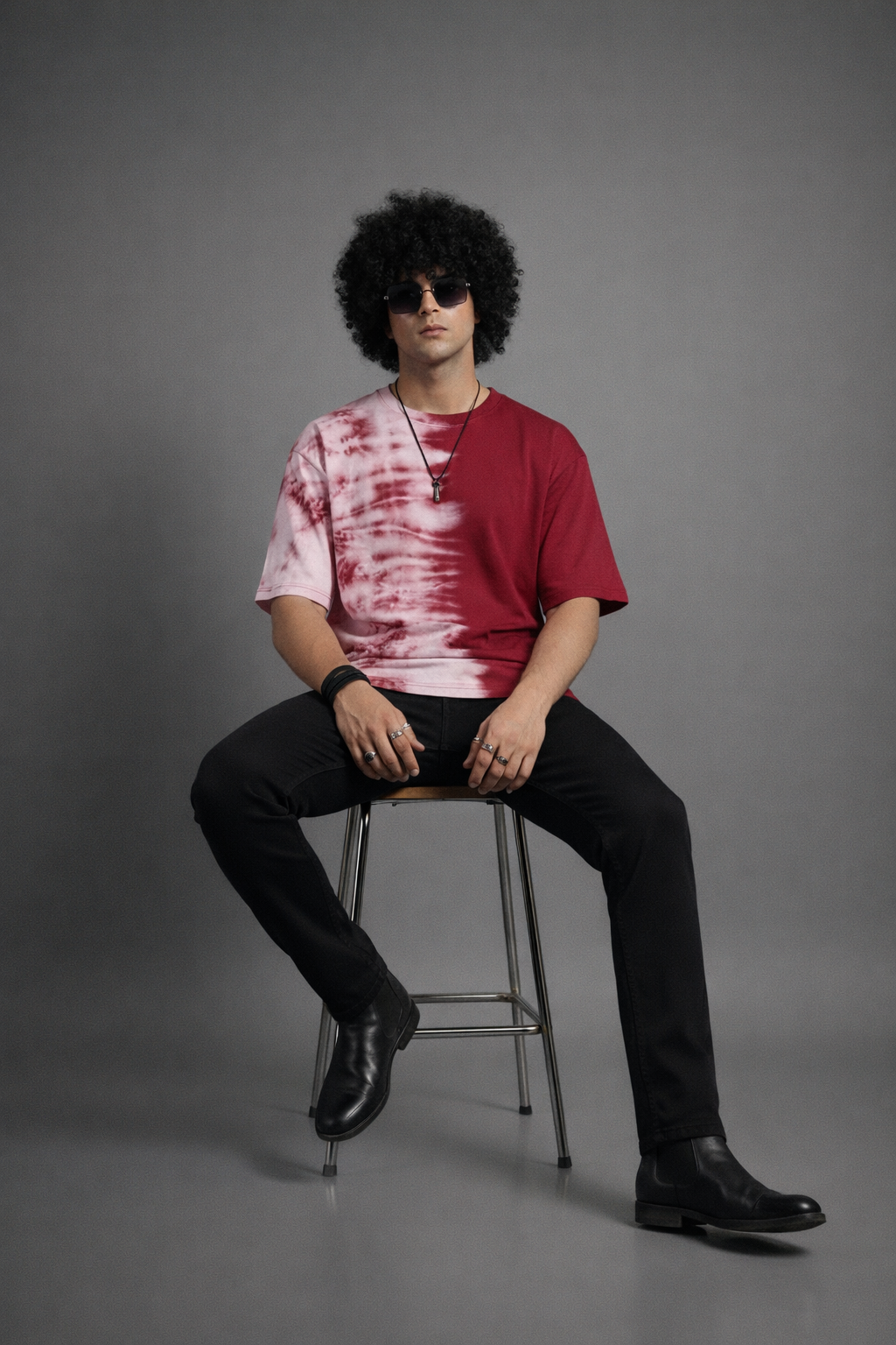 Red waves t-shirt